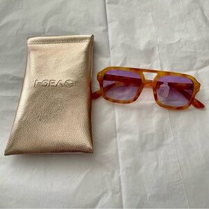 I-Sea Royal Polarized Sunglasses Honey Tortoiseshell/ Lavender Lens BRAND NEW